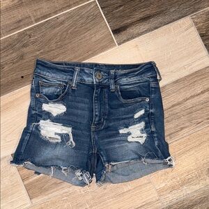 AE Distressed Denim Women Shorts Sz 4